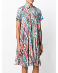 Robe chemise imprimée multicolore Marco De Vincenzo