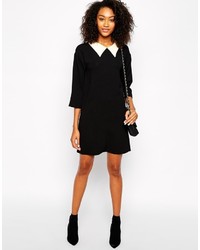 Robe chemise noire et blanche Vero Moda