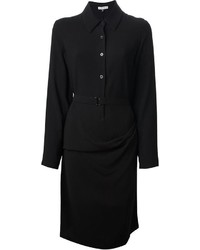 Robe chemise noire Ann Demeulemeester