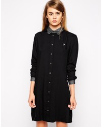 Robe chemise noire Fred Perry