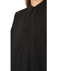 Robe chemise noire Norma Kamali