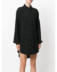 Robe chemise noire Saint Laurent
