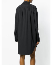 Robe chemise noire Talbot Runhof