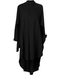 Robe chemise noire Yohji Yamamoto