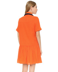 Robe chemise orange House of Holland