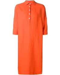 Robe chemise orange
