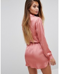 Robe chemise rose PrettyLittleThing