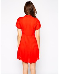 Robe chemise rouge Asos