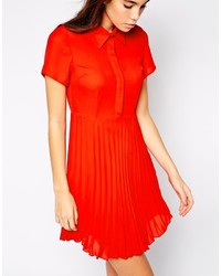 Robe chemise rouge Asos