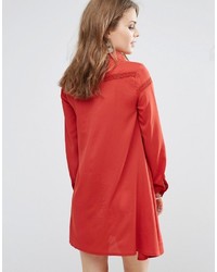 Robe chemise rouge Glamorous