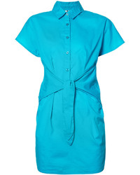 Robe chemise turquoise Moschino