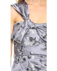 Robe de cocktail à fleurs grise Thakoon