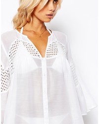 Robe de plage blanche