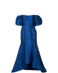 Robe de soirée à fleurs bleue Bambah