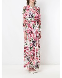 Robe de soirée à fleurs rose Dolce & Gabbana
