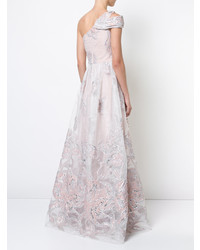 Robe de soirée à fleurs rose Marchesa Notte