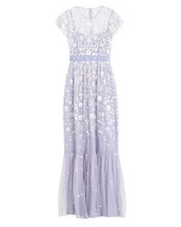 Robe de soirée à fleurs violet clair Needle & Thread