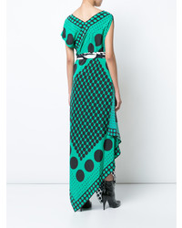 Robe de soirée à volants noire Dvf Diane Von Furstenberg