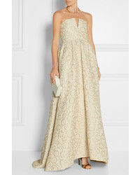 Robe de soirée beige Alice + Olivia