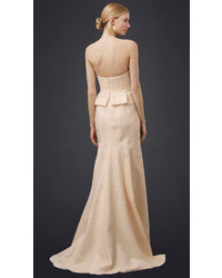 Robe de soirée beige J. Mendel