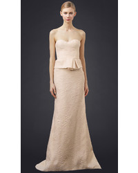 Robe de soirée beige J. Mendel