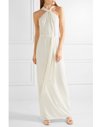 Robe de soirée blanche Halston