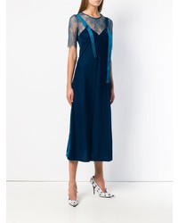 Robe de soirée bleu canard Off-White