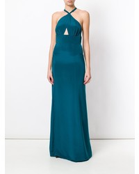 Robe de soirée bleu canard TALITHA