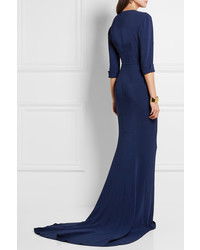 Robe de soirée bleu marine Stella McCartney