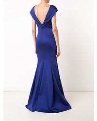 Robe de soirée bleu marine Zac Zac Posen