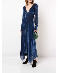 Robe de soirée bleu marine Yigal Azrouel