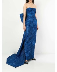 Robe de soirée bleu marine Bambah