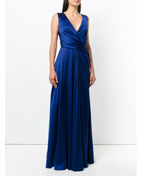 Robe de soirée bleu marine Talbot Runhof