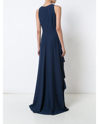 Robe de soirée bleu marine Zac Posen