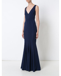 Robe de soirée bleu marine Zac Posen