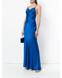 Robe de soirée bleue Dvf Diane Von Furstenberg