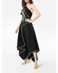 Robe de soirée brodée noire Dvf Diane Von Furstenberg