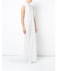 Robe de soirée de tulle blanche Rick Owens