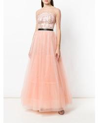 Robe de soirée de tulle rose Temperley London