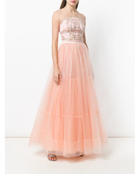 Robe de soirée de tulle rose Temperley London