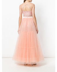 Robe de soirée de tulle rose Temperley London