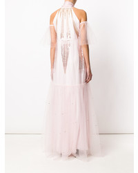 Robe de soirée de tulle rose Temperley London