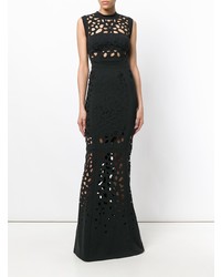 Robe de soirée découpée noire Murmur