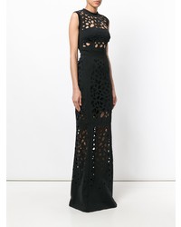 Robe de soirée découpée noire Murmur