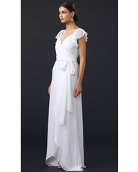 Robe de soirée en chiffon blanche