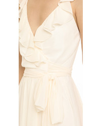 Robe de soirée en chiffon blanche