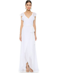 Robe de soirée en chiffon blanche