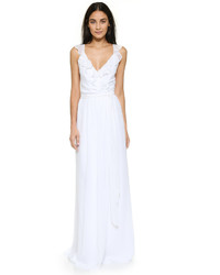 Robe de soirée en chiffon blanche