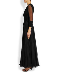 Robe de soirée en chiffon noire Givenchy