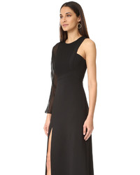 Robe de soirée en chiffon noire BCBGMAXAZRIA